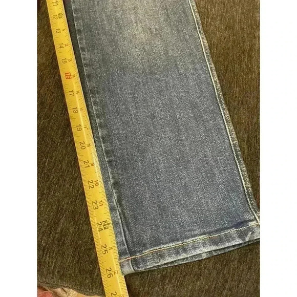 Anthropologie Pilcro & The Letterpress Blue Hi-Rise Ankle Jeans 25 Medium Wash - Picture 5 of 5